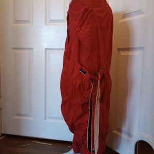 UFO Y2K vintage red rave pants size small